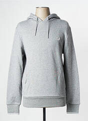 Sweat-shirt gris FRED PERRY pour homme seconde vue