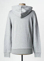 Sweat-shirt gris FRED PERRY pour homme seconde vue
