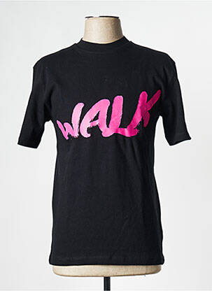 T-shirt noir WALK IN PARIS pour homme