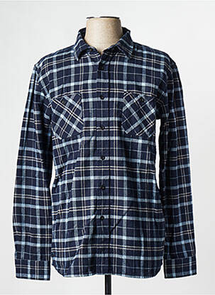 Chemise manches longues bleu EDWIN homme