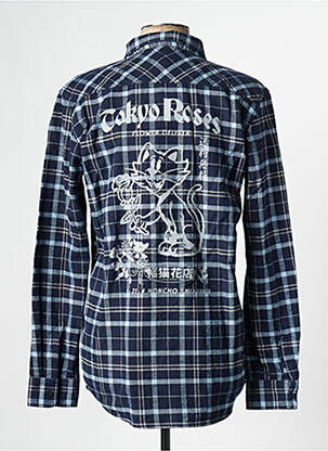 Chemise manches longues bleu EDWIN homme