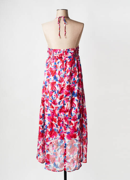 Robe mi-longue rose IKKS pour femme