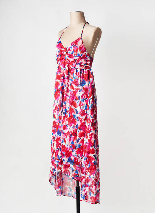 Robe mi-longue rose IKKS pour femme