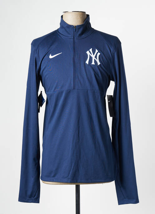 Sweat-shirt bleu NIKE pour homme