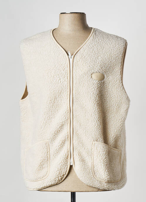 Gilet sans manche beige WALK IN PARIS pour homme