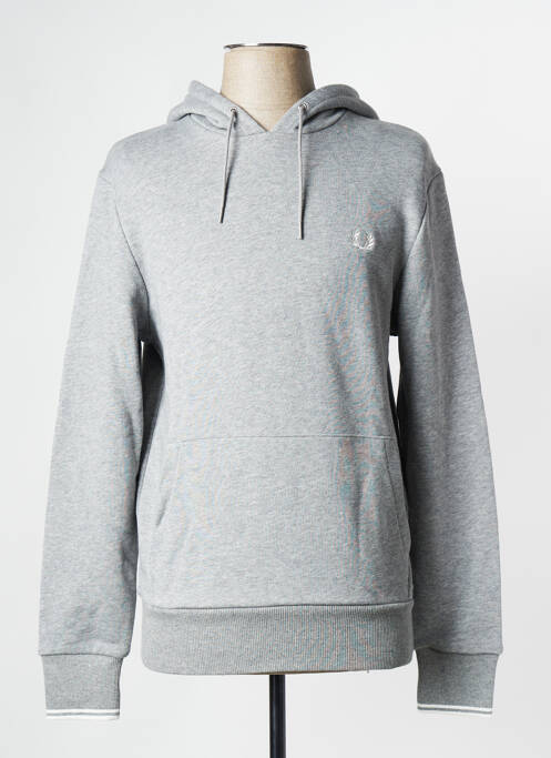 Sweat-shirt gris FRED PERRY pour homme