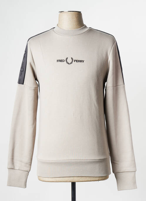 Sweat-shirt gris FRED PERRY pour homme