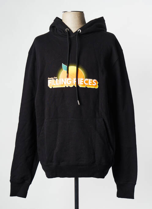 Sweat-shirt noir FILLING PIECES pour homme