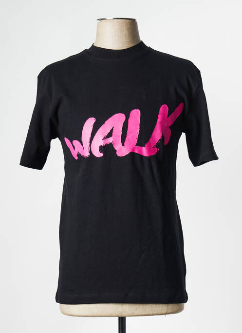 T-shirt noir WALK IN PARIS pour homme