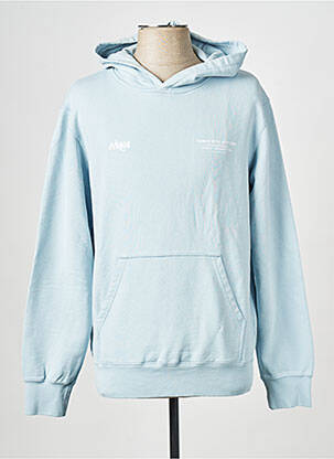 Sweat-shirt bleu HUMAN WITH ATTITUDE homme