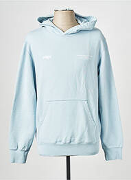 Sweat-shirt bleu HUMAN WITH ATTITUDE homme
