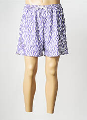 Short violet HUMAN WITH ATTITUDE pour homme seconde vue