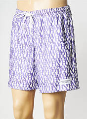 Short violet HUMAN WITH ATTITUDE pour homme seconde vue