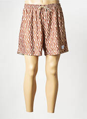 Short marron HUMAN WITH ATTITUDE pour homme seconde vue