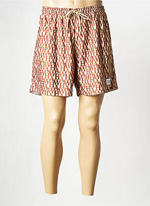 Short marron HUMAN WITH ATTITUDE pour homme