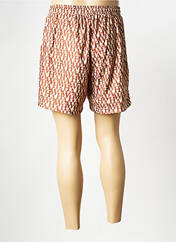 Short marron HUMAN WITH ATTITUDE pour homme seconde vue