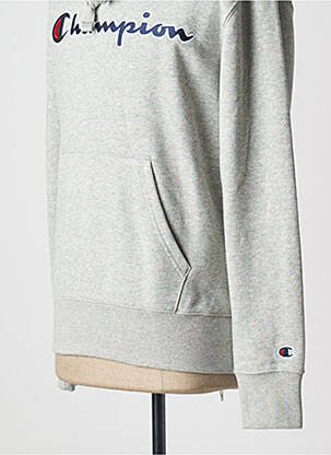Sweat-shirt à capuche gris CHAMPION homme