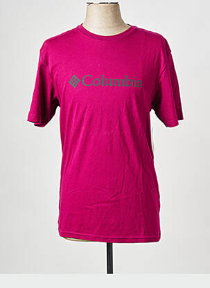 T-shirt rose COLUMBIA homme