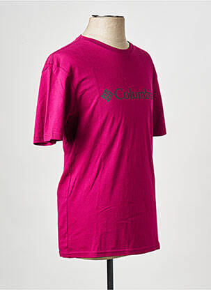 T-shirt rose COLUMBIA homme