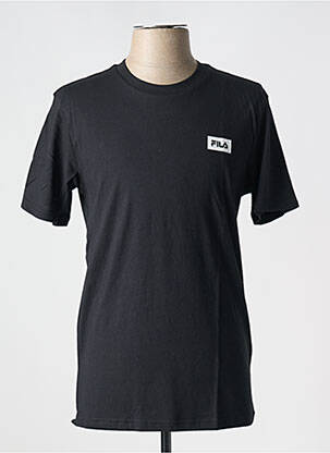 T-shirt col rond noir FILA homme