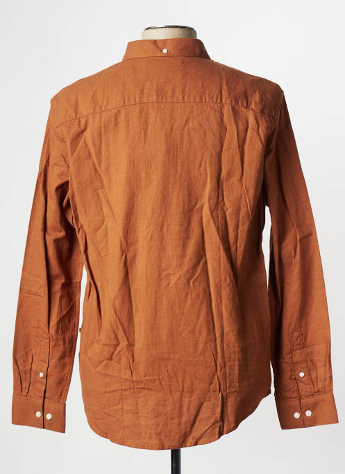 Chemise manches longues beige MINIMUM pour homme