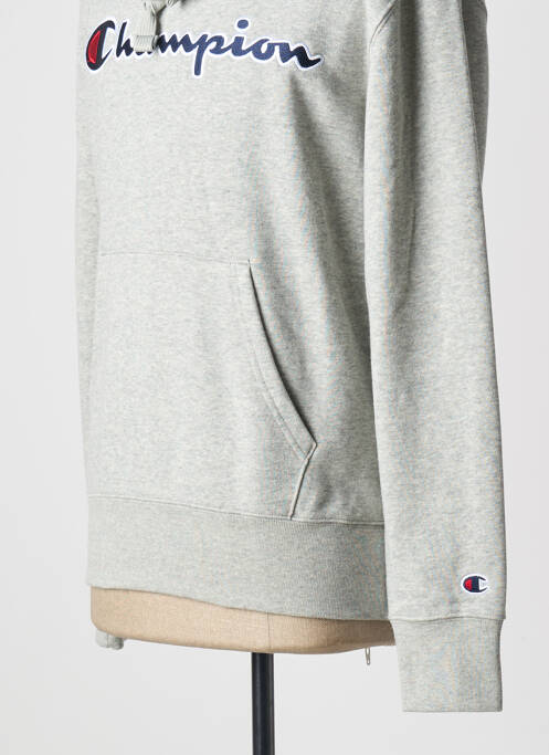 Sweat-shirt à capuche gris CHAMPION pour homme