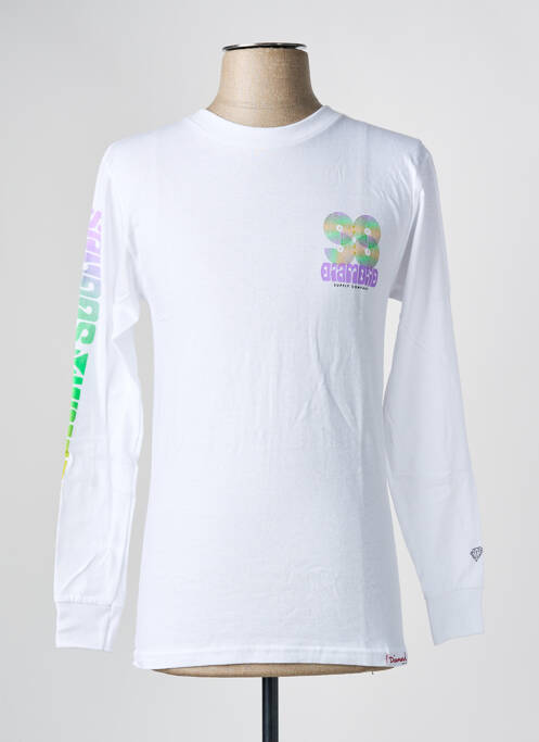 Top blanc DIAMOND SUPPLY CO pour homme