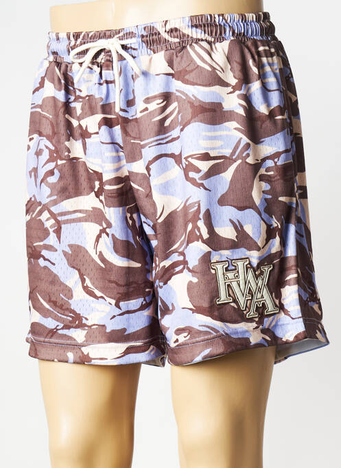 Short violet HUMAN WITH ATTITUDE pour homme