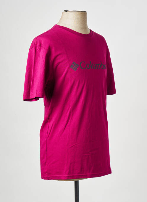 T-shirt rose COLUMBIA pour homme
