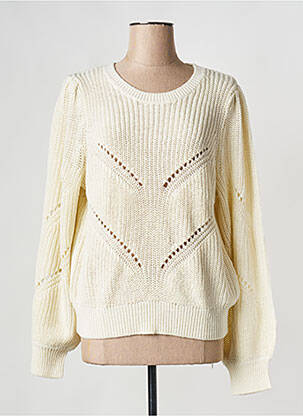 Pull col rond blanc OBJECT femme