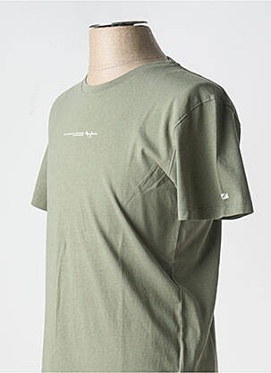 T-shirt col rond vert PEPE JEANS homme