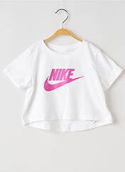 T-shirt blanc NIKE pour fille seconde vue