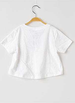 T-shirt col rond blanc NIKE fille