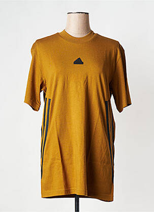 T-shirt col rond jaune ADIDAS femme