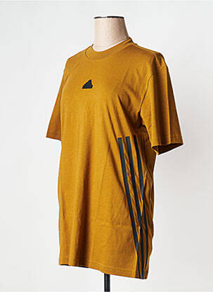 T-shirt col rond jaune ADIDAS femme
