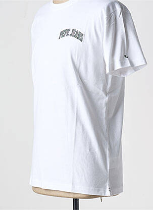 T-shirt col rond blanc PEPE JEANS homme