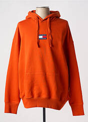 Sweat-shirt à capuche orange TOMMY HILFIGER pour homme seconde vue