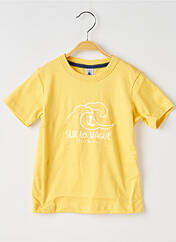 T-shirt jaune PETIT BATEAU pour garçon seconde vue