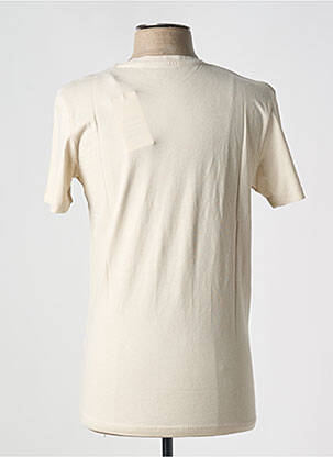 T-shirt col rond beige JACK & JONES homme
