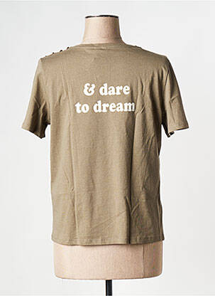 T-shirt col rond vert VERO MODA femme