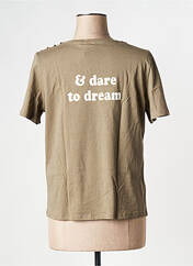 T-shirt vert VERO MODA pour femme seconde vue