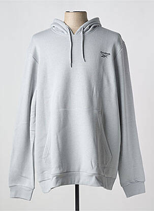 Sweat-shirt à capuche col rond gris REEBOK homme