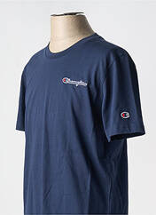T-shirt bleu CHAMPION pour homme seconde vue