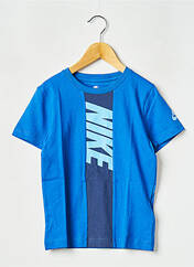 T-shirt bleu NIKE pour garçon seconde vue