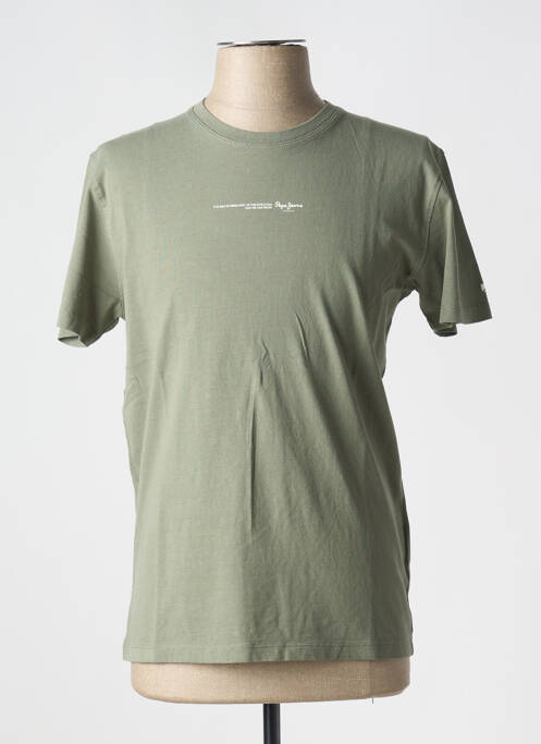 T-shirt vert PEPE JEANS pour homme
