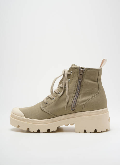 Bottines/Boots beige PALLADIUM pour femme