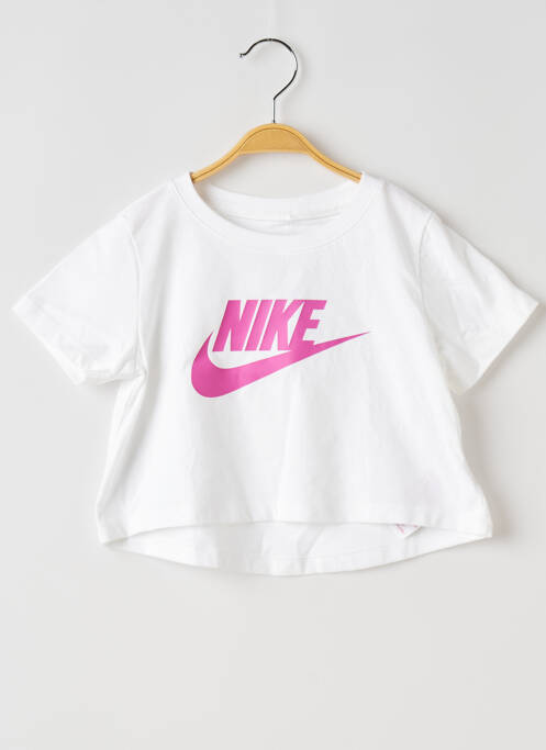 T-shirt blanc NIKE pour fille