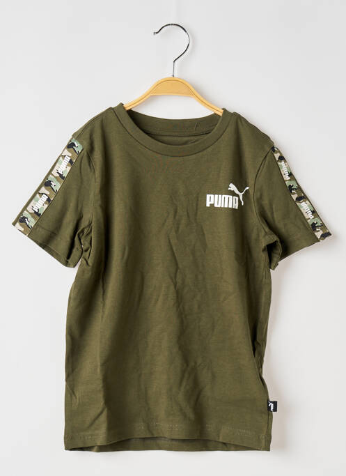 T-shirt vert PUMA pour garçon