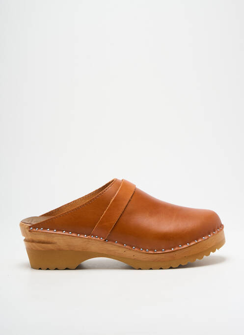 Sandales/Nu pieds marron TROENTORP CLOGS pour femme