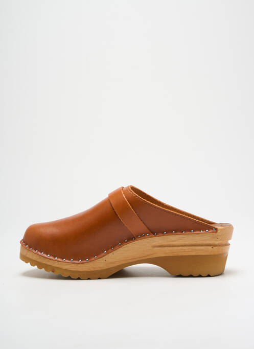 Sandales/Nu pieds marron TROENTORP CLOGS pour femme